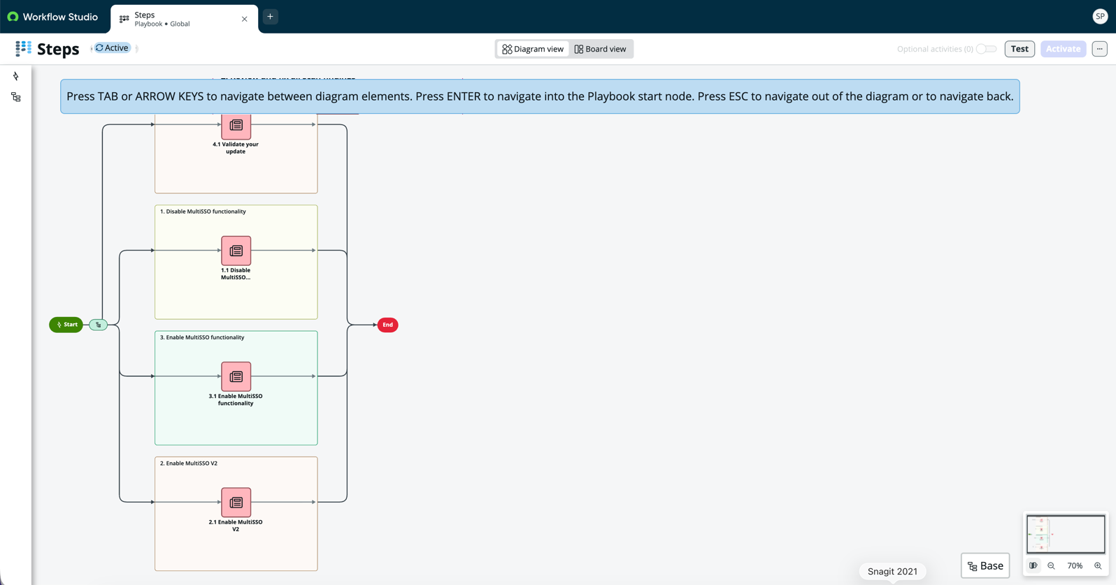 Example playbook to help demonstrate how to use keyboard navigation.