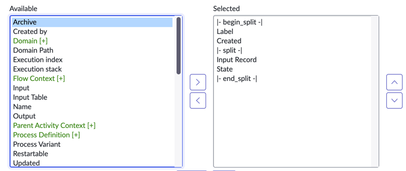 Configuring the form layout to show the Archive field in process execution records