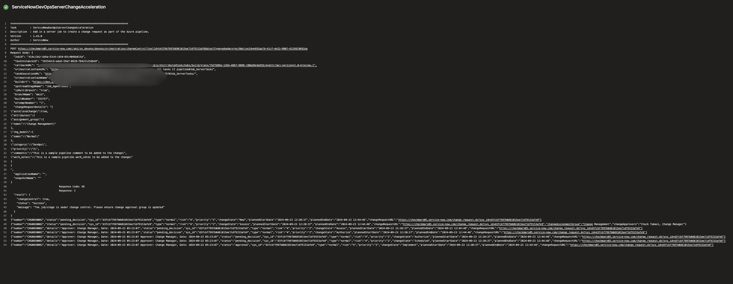 Azure DevOps 파이프라인 콘솔 로그의 상태를 변경합니다.