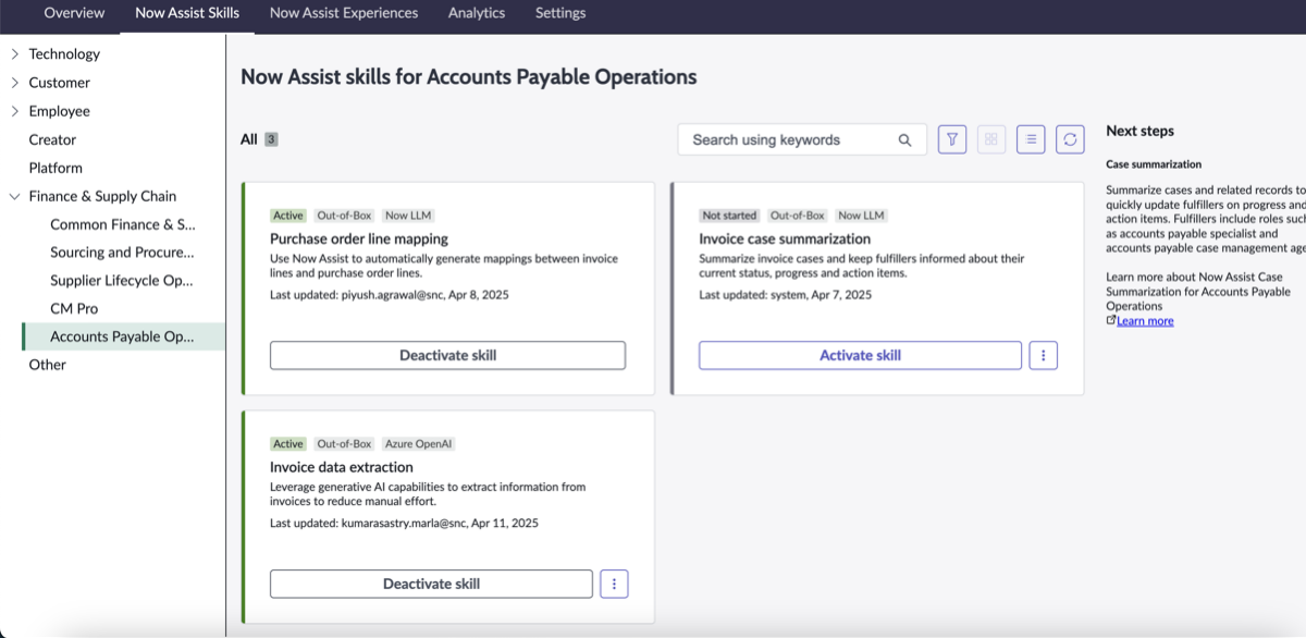 APO Section présentant la compétence de synthèse des tickets.