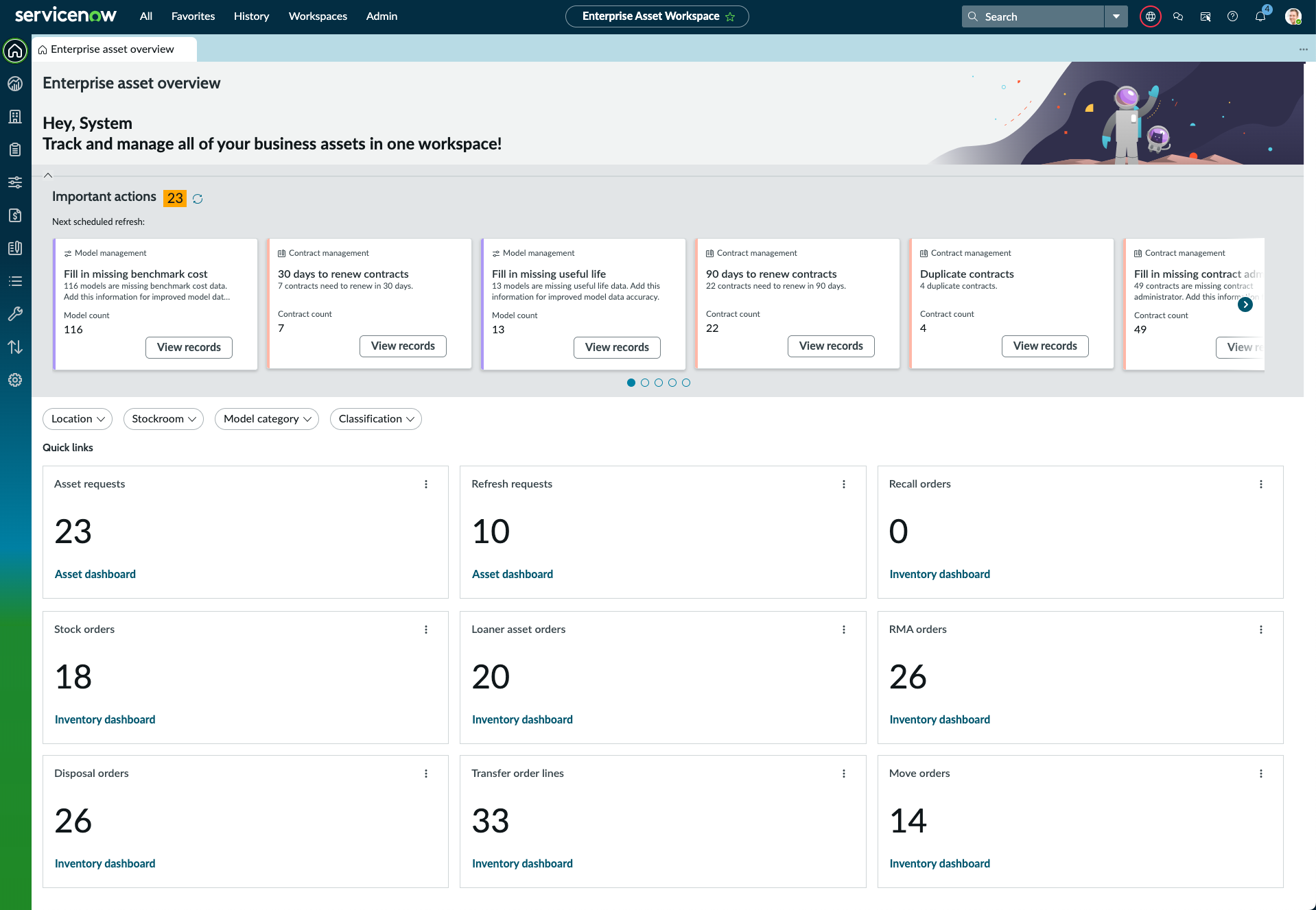 Enterprise asset overview
