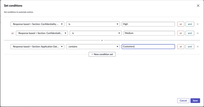 Définir des conditions pour la condition si