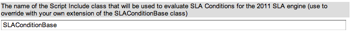 Propriedade SLAConditions
