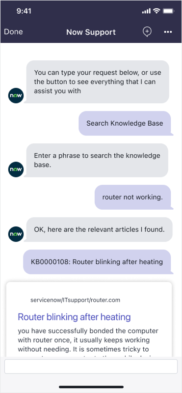 Conversation Virtual Agent.