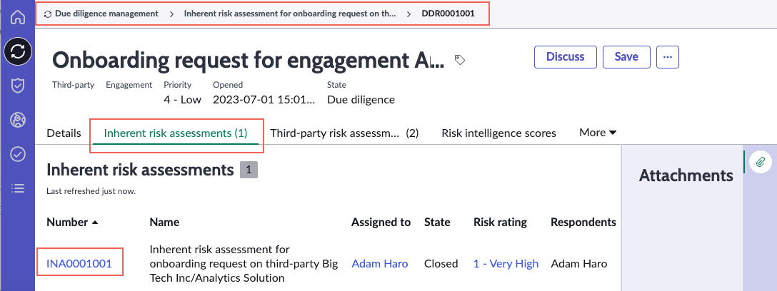 Vendor Management Workspace へのアクセス。