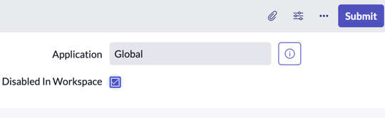 Disable in Workspace selector in PAAI Canvas Workspace Config record.