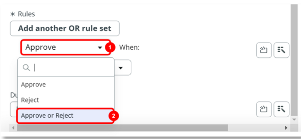 Ajouter une action d’approbation ou de rejet à l’action d’approbation