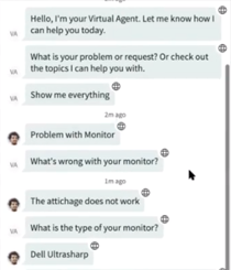 Transferring from virtual agent to live agent