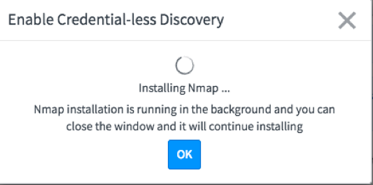 Nmap installer progress notice