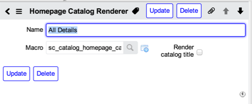 Screenshot for catalog renderers