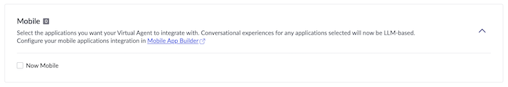 Integrate Virtual Agent with mobile.
