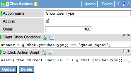 Chat Action Definition
