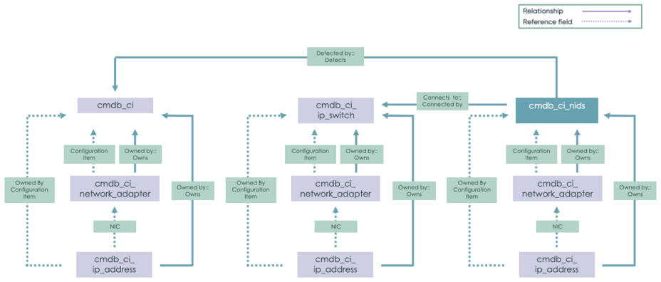 Network Intrusion Detection System (NIDS) schema structure.
