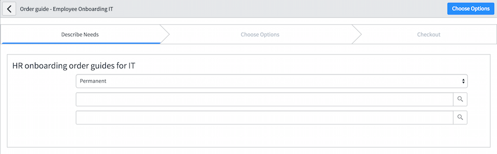 order guide form - employee onboarding IT
