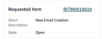 Requested completed card in Virtual Agent