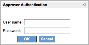 Approver Authentication