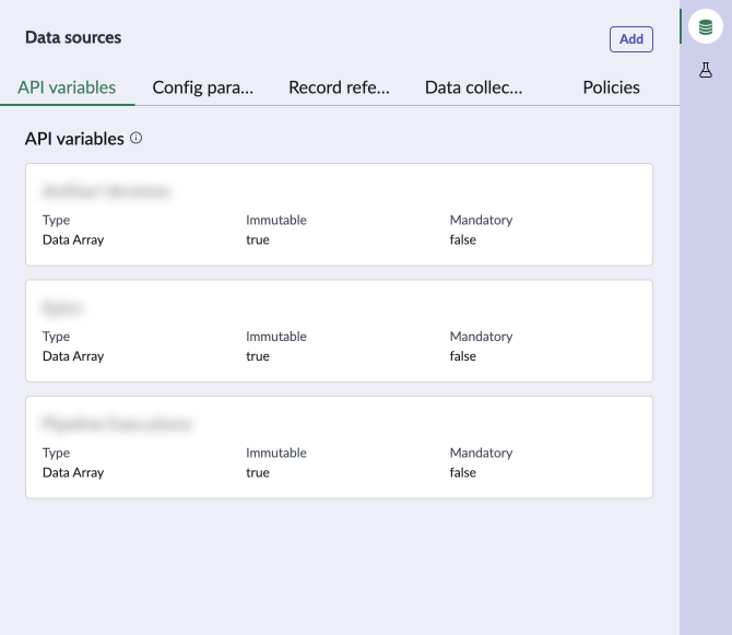 Data source tab.