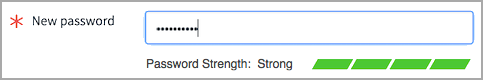 Password strength indicator