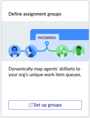 Set up groups in the AWA home page