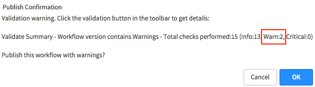 validation warning