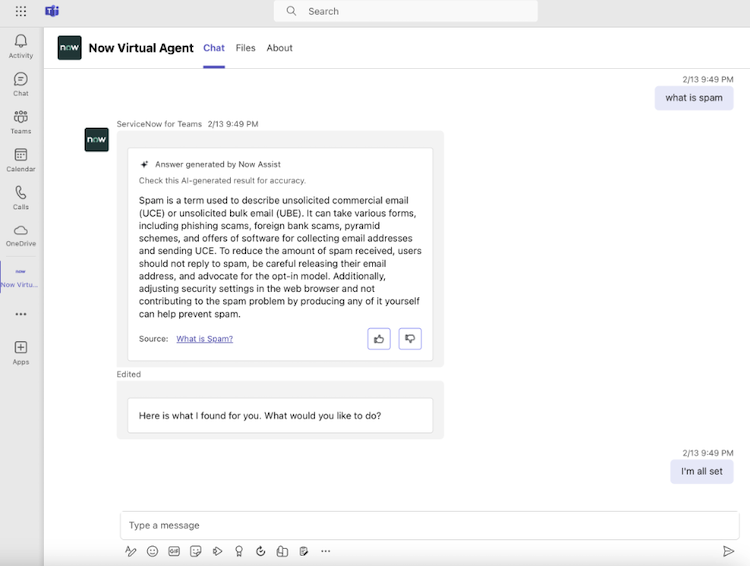 Genius results for catalog items and knowledge base articles.