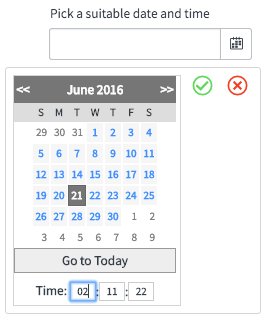 The date and time variable