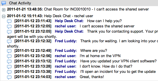 Chat Activity