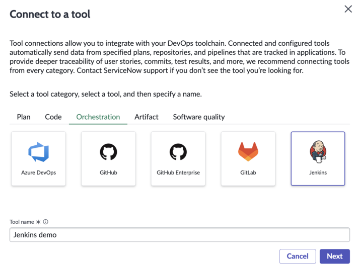 Stellen Sie eine Verbindung zum Bildschirm des Jenkins-Tools her
