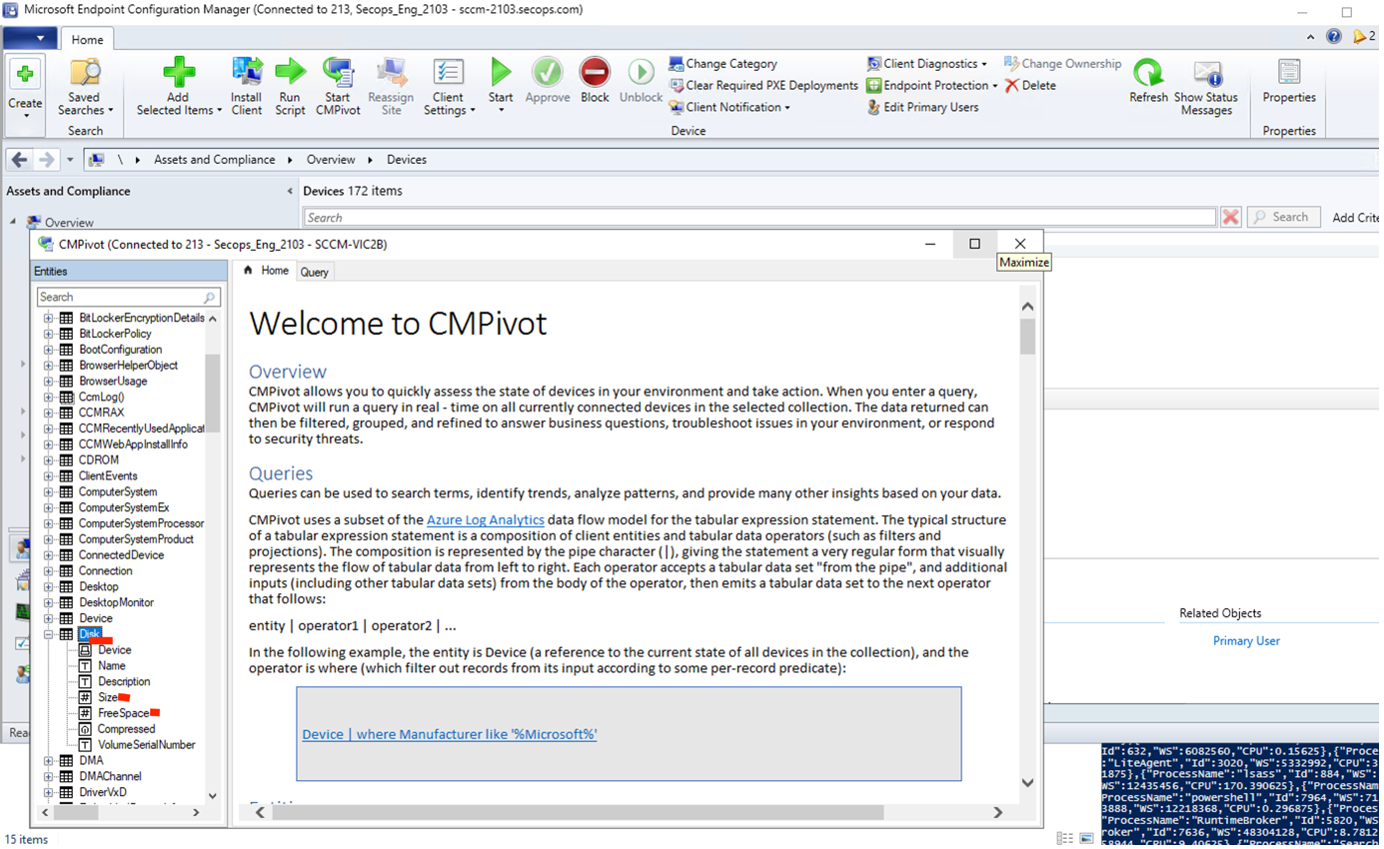 CMPivot-Entität verifizieren