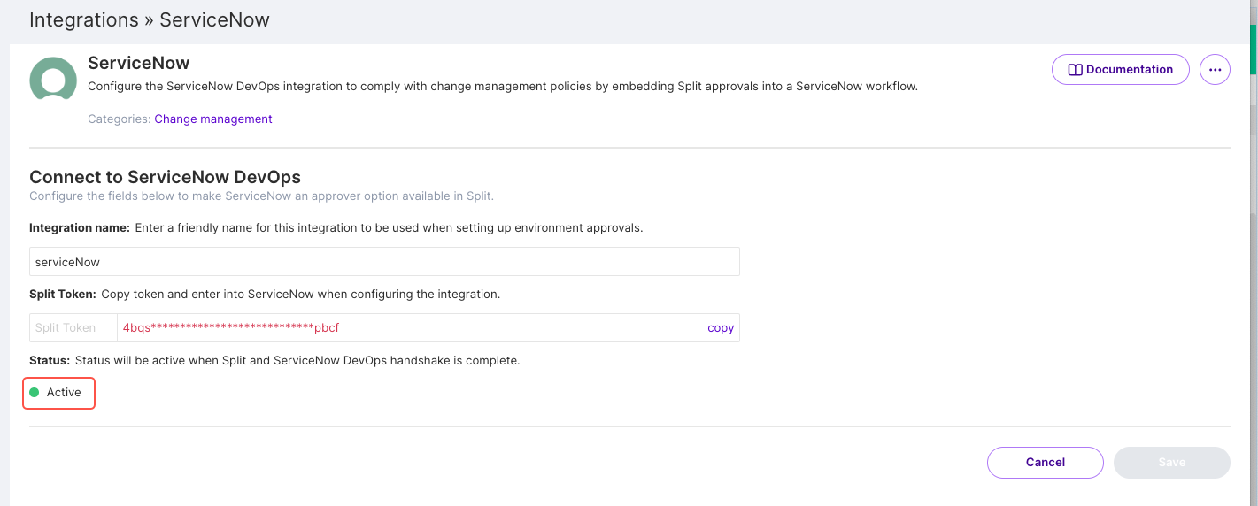 ServiceNow DevOps-Anwendung.