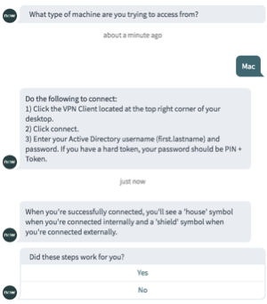 Rubrique Connectivité VPN.