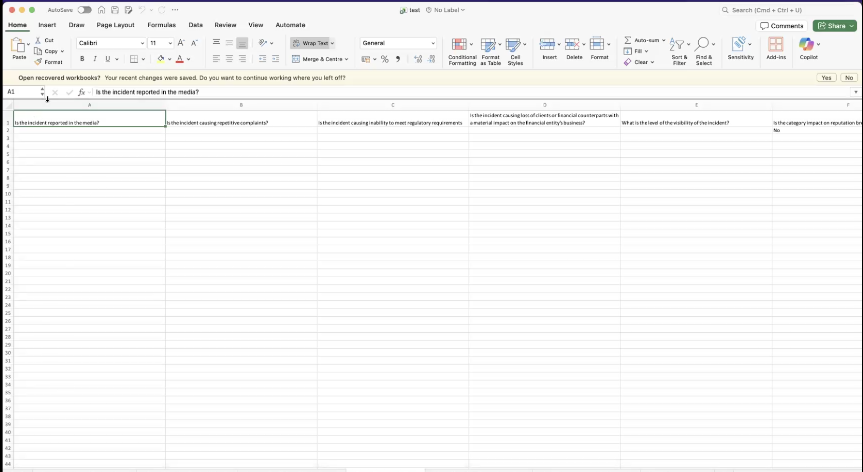 Excel.