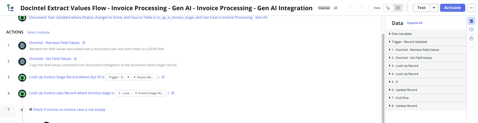 GenAI Integration flow