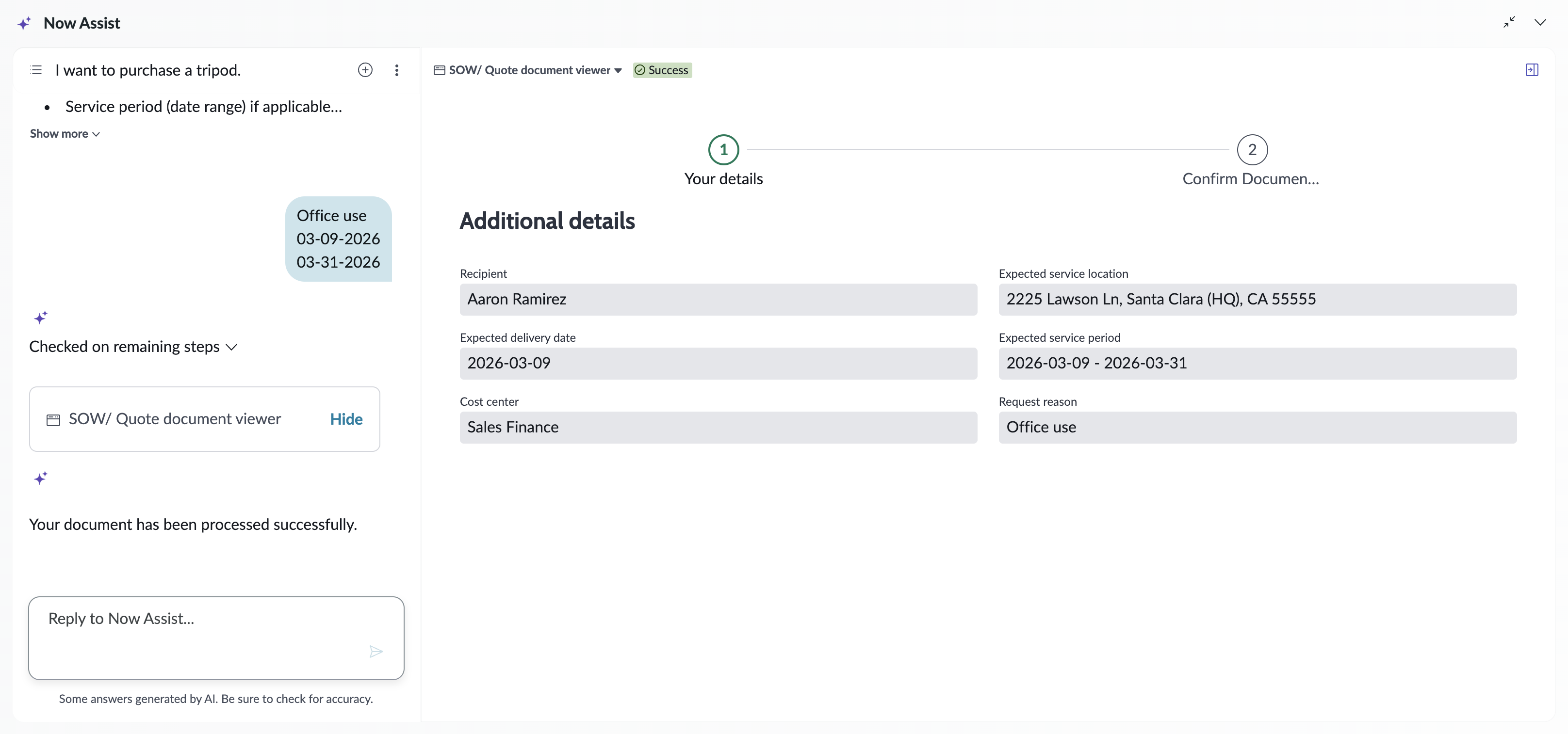 Engagement layer showing the additional details.