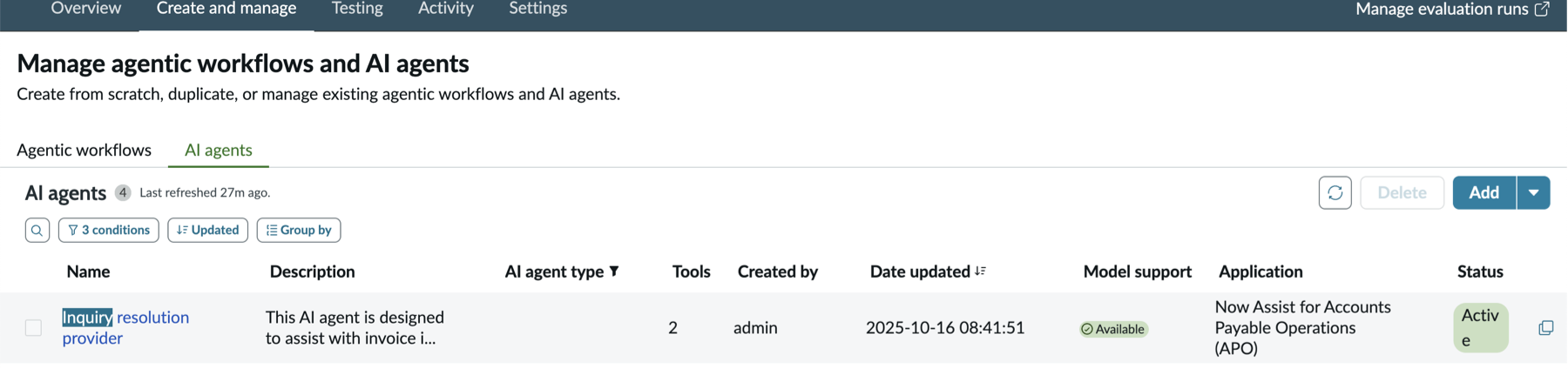 Invoice resolution provider