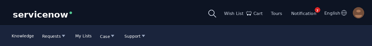 Portal Polaris Header widget display different menu items on portal.