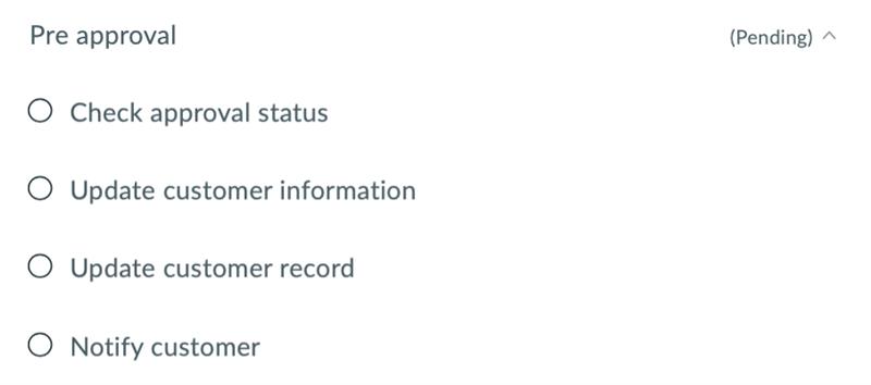 Activity viewer expanded to show the list of activities for the current stage. The current activity is highlighted.
