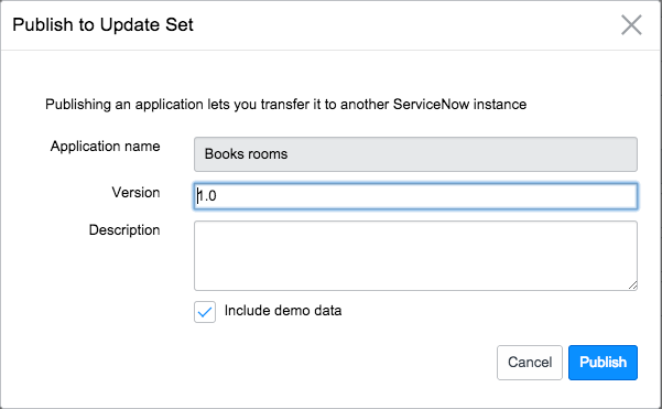 Publish to Update Set