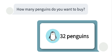 Users response sent to the client.