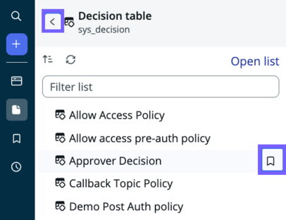 Bookmark a file directly from the Navigator panel