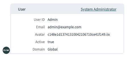 A card control as an output component that does not require user input
