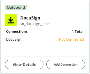 Docusign eSignature 스포크용 연결 템플릿