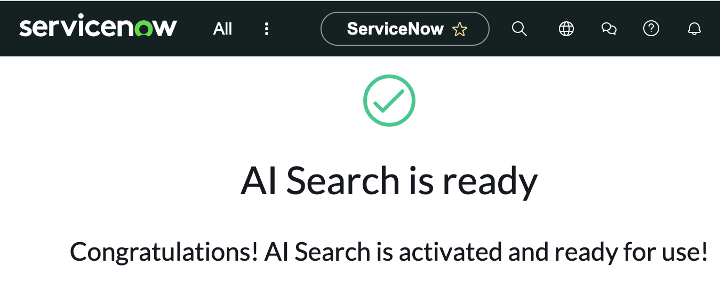 AI 검색 활성화 확인.