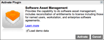 Software Asset Management のデモデータ