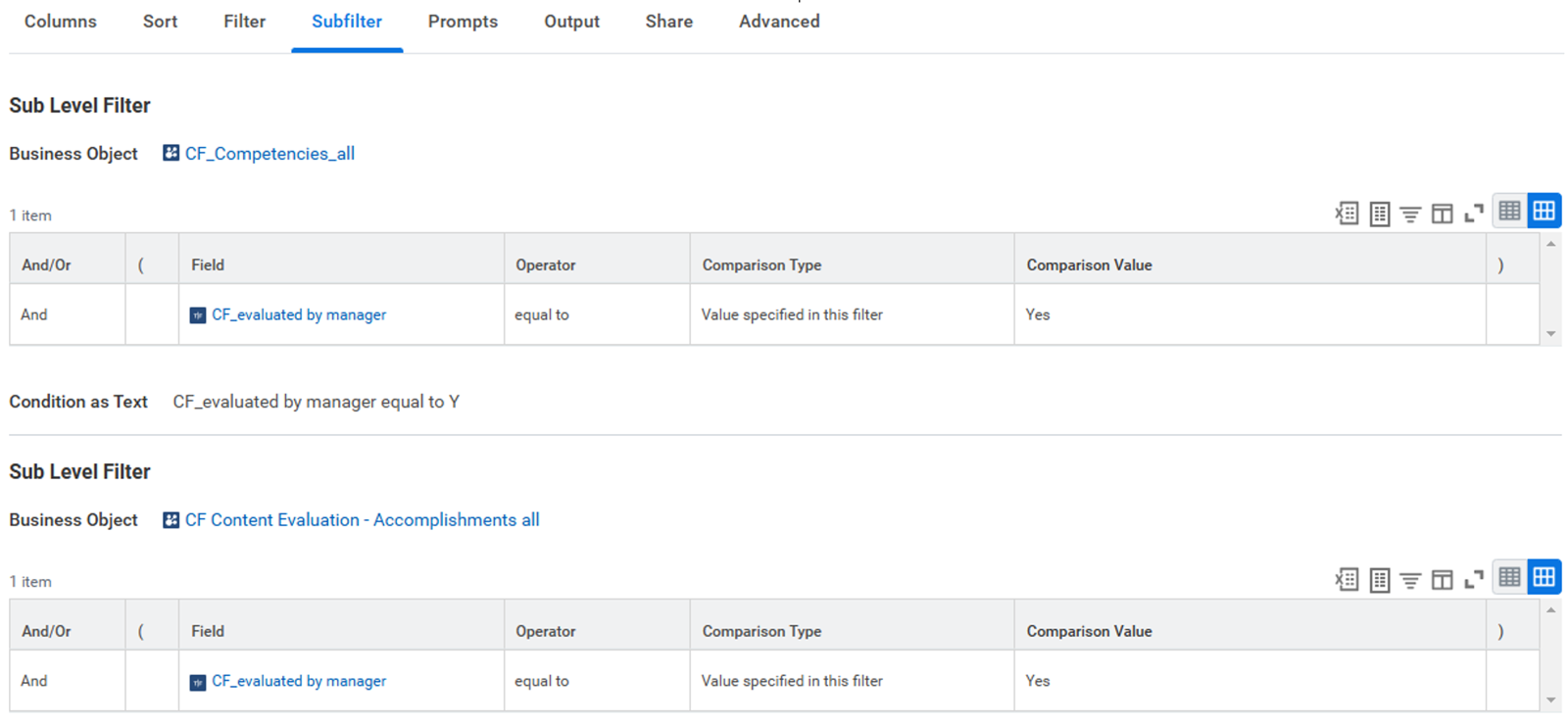 Workday レポート。