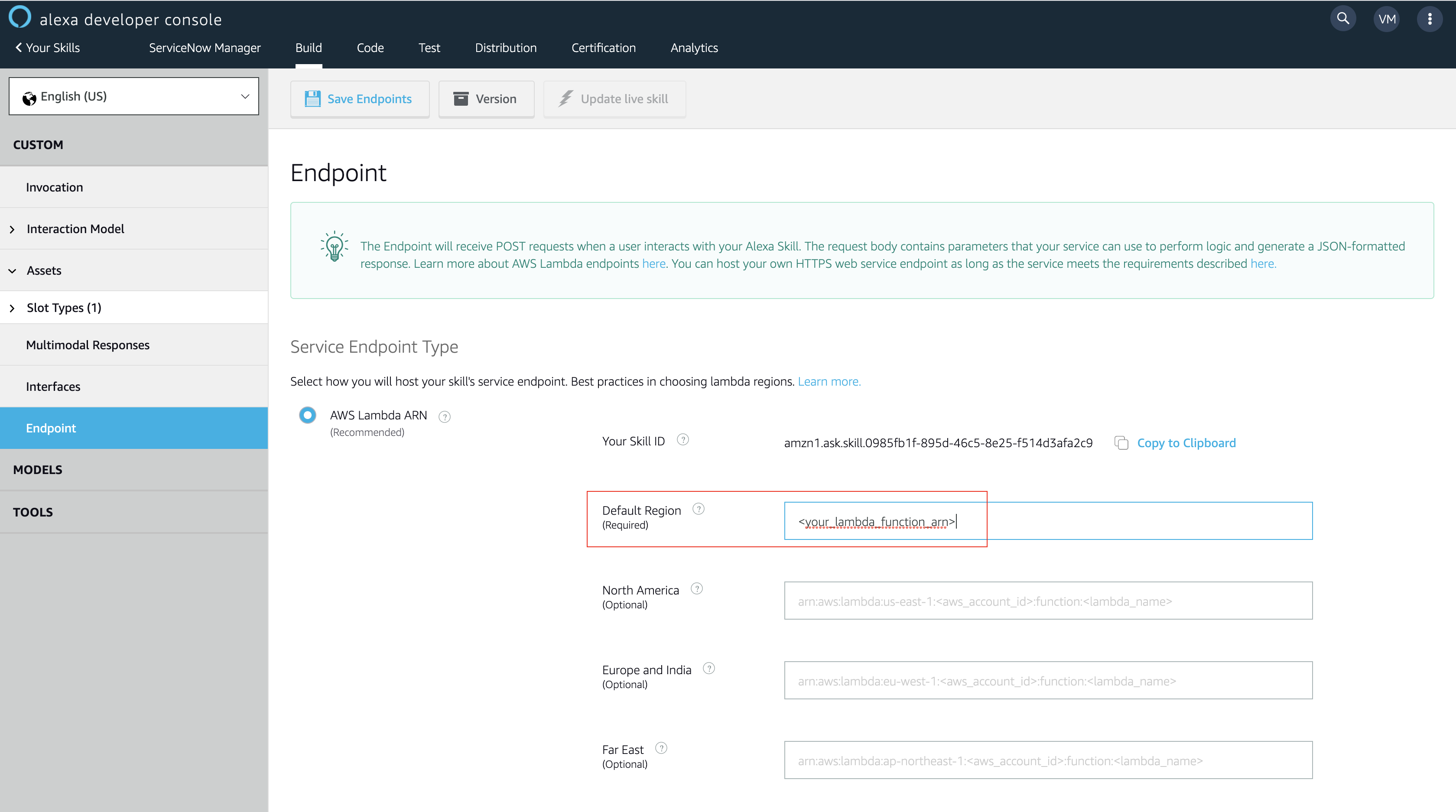 ARN do AWS Lambda
