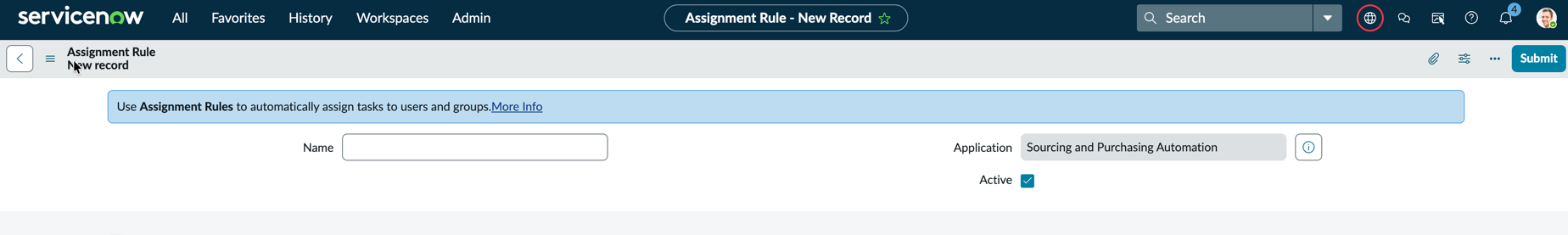 Assignment rule.