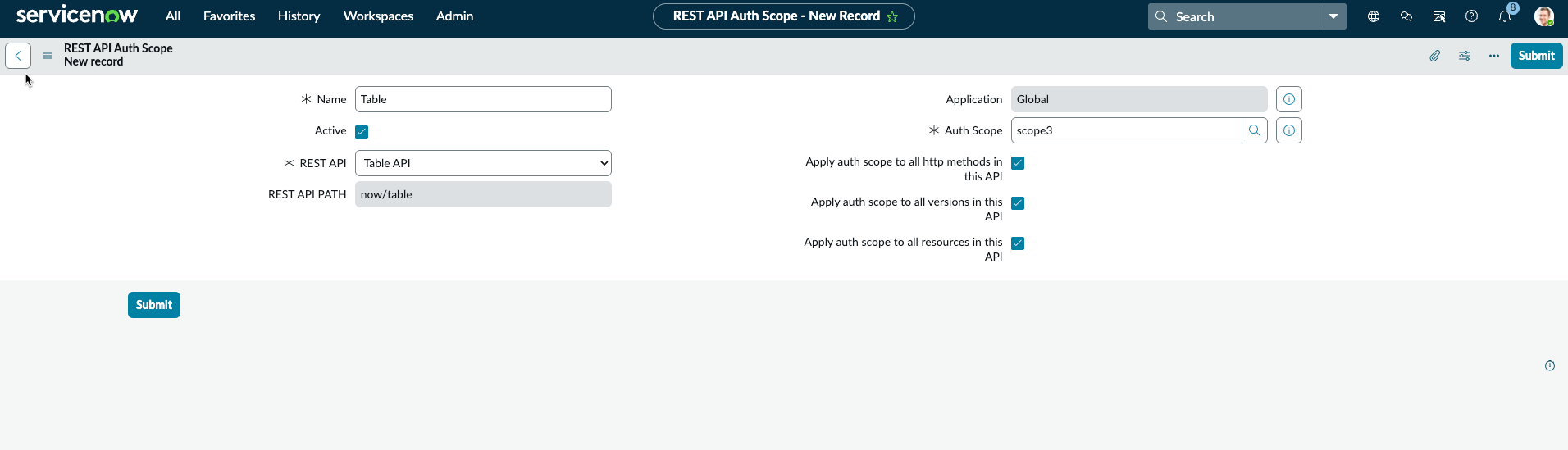 REST API Auth Scope3