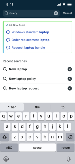 premium chat suggesting options based on user input