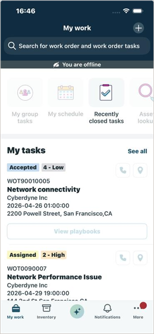 Launcher screen in offline mode